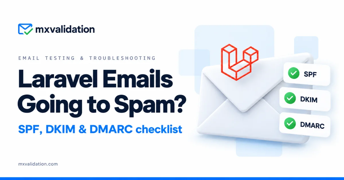Laravel Emails Going to Spam: SPF, DKIM and DMARC Checklist